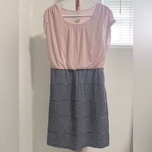 Enfocus Studio Pink and Black High Low Dress